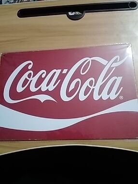 Coca-Cola Red and White Logo Sign